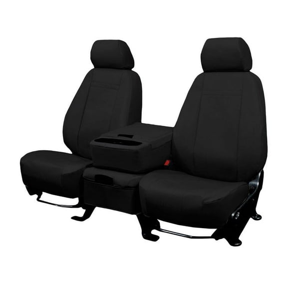 CalTrend Center 60/40 Split Bench DuraPlus Seat Covers for 2003-2005 Ford Excursion - FD245-01DA Black Insert and Trim