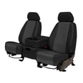 thumbnail image 1 of CalTrend Center Buckets Carbon Fiber Seat Covers for 2011-2022 Dodge Durango - DG400-03FC Charcoal Insert with Black Trim, 1 of 3