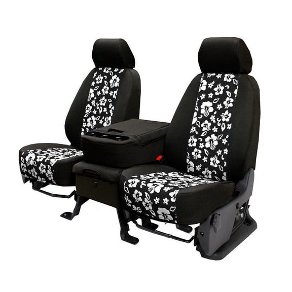 CalTrend Center Buckets NeoSupreme Seat Covers for 2002-2005 Mercury Mountaineer - ME102-31NN Hawaii Black Insert with Black Trim