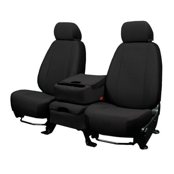 CalTrend Center Buckets SportsTex Seat Covers for 2016-2019 Ford Explorer - FD550-03GA Charcoal Insert and Trim