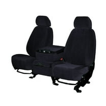 CalTrend Center Captain Chairs O.E. Velour Seat Covers for 2007-2010 Chrysler Town & Country - CR153-01RA Black Classic Insert and Trim