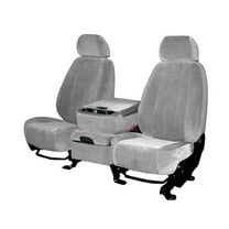 CalTrend Center Velour Seat Covers for 2011-2020 Toyota Sienna - TY437-08RA Light Grey Classic Insert and Trim