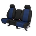 thumbnail image 1 of CalTrend Front 40/20/40 Split Bench Cordura Seat Covers for 2012-2014 Ford F-150 - FD416-04CC Blue Insert with Black Trim, 1 of 3