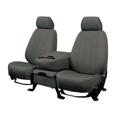 CalTrend Front 40/20/40 Split Bench NeoPrene Seat Covers for 2011-2015 Nissan Titan - NS183-03PA Charcoal Insert and Trim