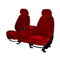 thumbnail image 1 of CalTrend Front 40/20/40 Split Bench O.E. Velour Seat Covers for 2016-2022 Nissan Titan XD|Titan - NS280-02RA Red Classic Insert and Trim, 1 of 3