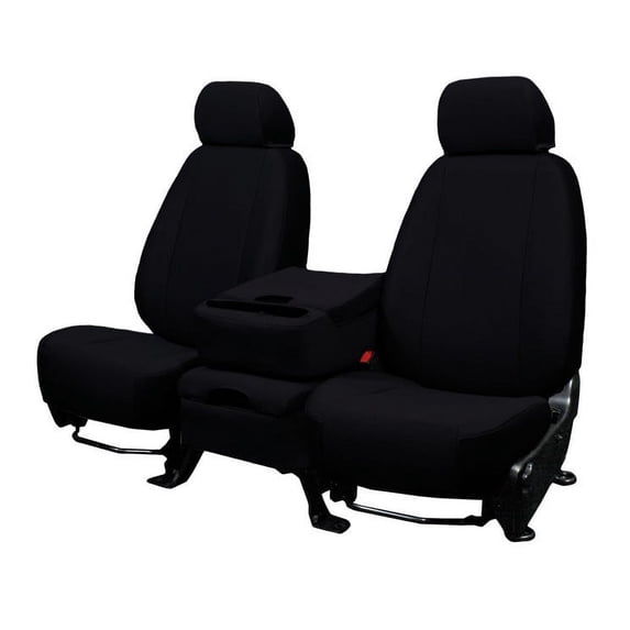 CalTrend Front 60/40 Split Bench SportsTex Seat Covers for 1998-2003 Ford Ranger - FD105-01GG Black Insert with Black Trim