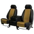thumbnail image 1 of CalTrend Front Buckets Carbon Fiber Seat Covers for 2001-2004 Ford Escape - FD233-06FC Beige Insert with Black Trim, 1 of 3