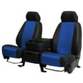 thumbnail image 1 of CalTrend Front Buckets Carbon Fiber Seat Covers for 2017-2022 Chrysler Pacifica - CR172-04FC Blue Insert with Black Trim, 1 of 3