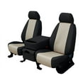 thumbnail image 1 of CalTrend Front Buckets Faux Leather Seat Covers for 1998-2004 Chevy/GMC Blazer|Jimmy - CV104-05LB Sandstone Insert with Black Trim, 1 of 3