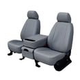thumbnail image 1 of CalTrend Front Buckets Faux Leather Seat Covers for 2008-2022 Toyota Sequoia - TY260-08LX Light Grey Insert and Trim, 1 of 3
