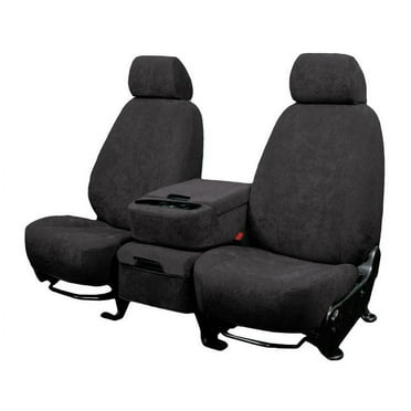 CalTrend Front Buckets MicroSuede Seat Covers for 2011-2014 Chevy/GMC Suburban|Tahoe|Yukon 1500-2500 - CV465-03SA Charcoal Insert and Trim