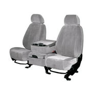 CalTrend Front Buckets O.E. Velour Seat Covers for 2005-2011 Nissan Pathfinder - NS232-08RA Light Grey Classic Insert and Trim