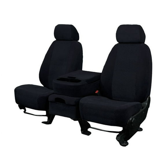 CalTrend Front Buckets O.E. Velour Seat Covers for 2012-2016 Toyota Yaris - TY468-01RS Black Monarch Insert with Classic Trim