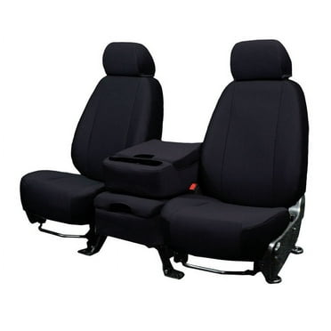 CalTrend Front Buckets SportsTex Seat Covers for 2007-2009 Chrysler Town & Country - CR151-01GA Black Insert and Trim