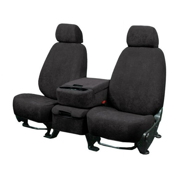 CalTrend Front Buckets SuperSuede Seat Covers for 2000-2007 Ford Focus - FD327-03SS Charcoal Insert and Trim
