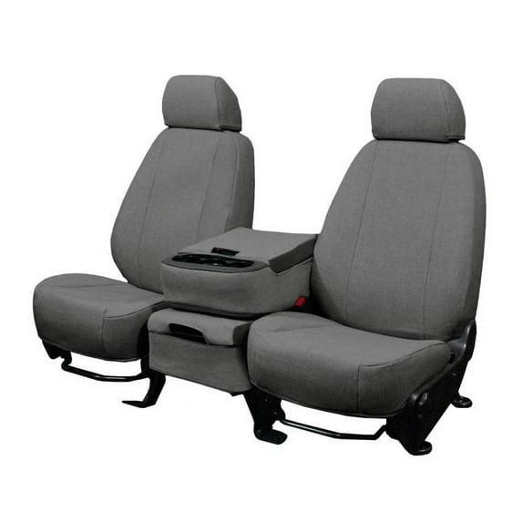 CalTrend Front Buckets Tweed Seat Covers for 2005-2009 Mini Cooper - BM109-03TA Charcoal Insert and Trim