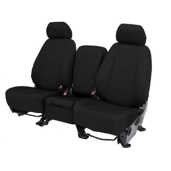 CalTrend Front Cordura Seat Covers for 2002-2004 Mini Cooper - BM100-01CC Black Insert with Black Trim