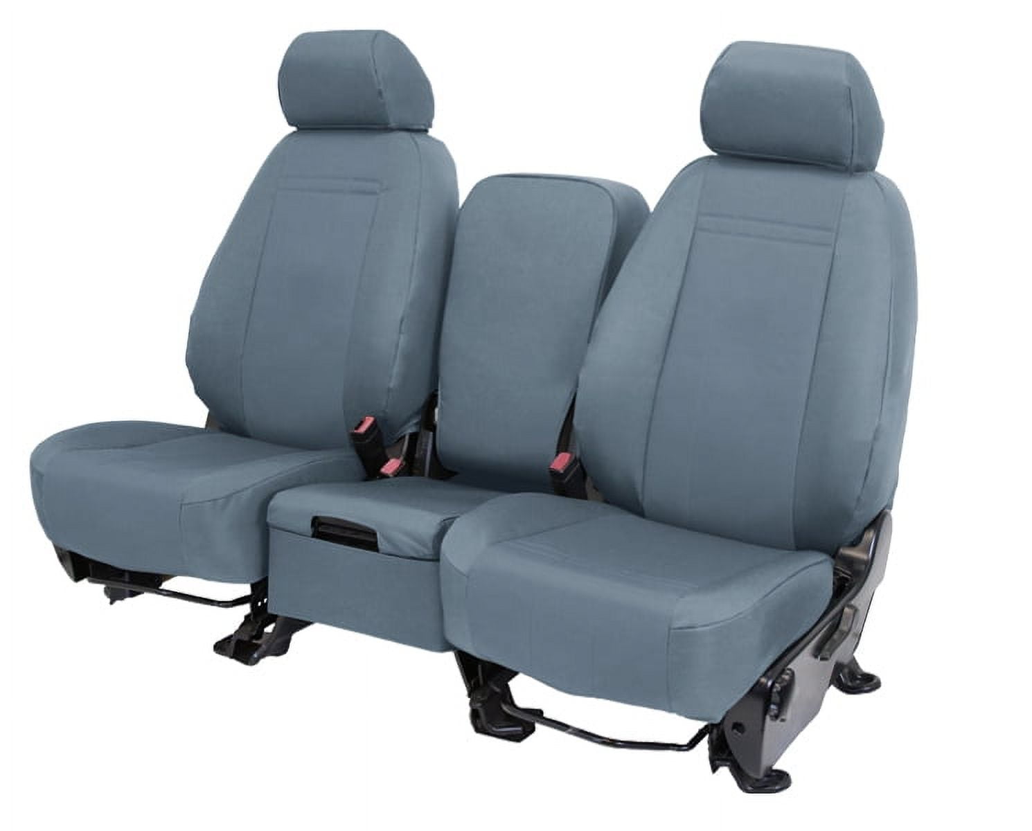 CalTrend Front Cordura Seat Covers for 2005 2009 Chevy Trailblazer CV495 08CA Light Grey Insert and Trim