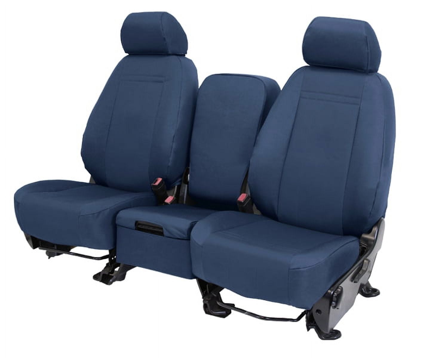 CalTrend Front Cordura Seat Covers for 2011-2022 Jeep Grand Cherokee|WK -  JP177-04CA Blue Insert and Trim