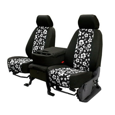 CalTrend Front NeoSupreme Seat Covers for 2004-2010 Chevy Colorado|GMC Canyon - CV527-31NN Hawaii Black Insert with Black Trim