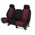 thumbnail image 1 of CalTrend Front Solid Bench Cordura Seat Covers for 1998-2003 Ford Ranger - FD151-15CC Burgandy Insert with Black Trim, 1 of 3