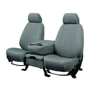 CalTrend Front Solid Bench NeoPrene Seat Covers for 1982-1994 Chevy/GMC S10|S10 Blazer|Jimmy|S15 - CV141-08PA Light Grey Insert and Trim