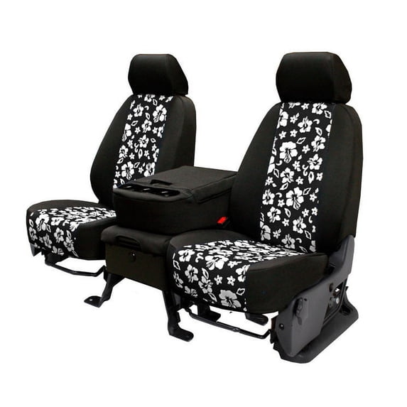 CalTrend Front Solid Bench NeoSupreme Seat Covers for 1988-1994 Chevy/GMC C/K 1500-2500 - CV156-31NN Hawaii Black Insert with Black Trim