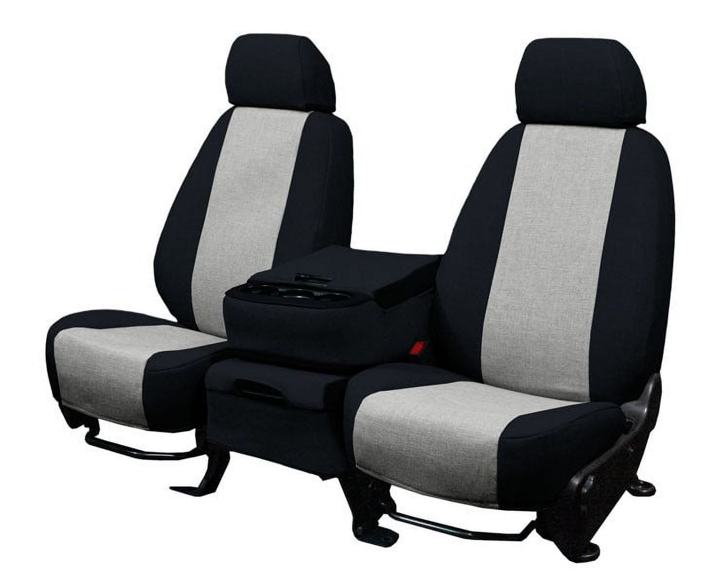 CalTrend Front Solid Bench Tweed Seat Covers for 2012-2015 Toyota