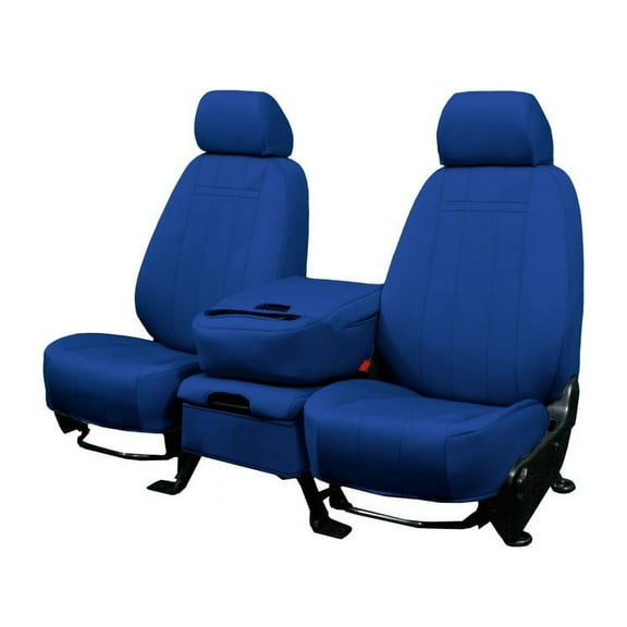 CalTrend Front Sport Buckets NeoPrene Seat Covers for 2022-2022 Toyota GR86 - TY586-04PA Blue Insert and Trim