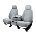 thumbnail image 1 of CalTrend Rear 40/20/40 Split Bench O.E. Velour Seat Covers for 2000-2005 Chevy/GMC Astro|Safari - CV351-08RS Light Grey Monarch Insert with Classic Trim, 1 of 3