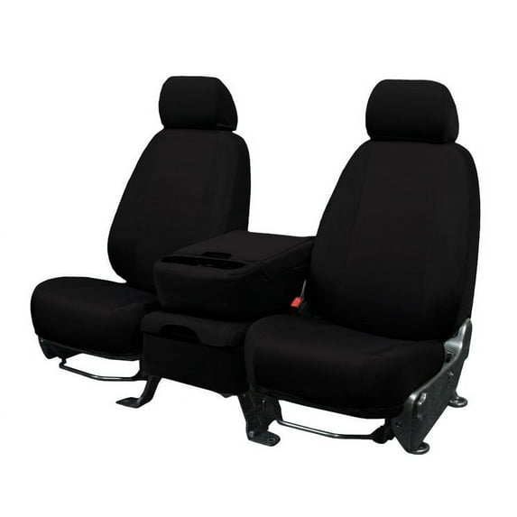 CalTrend Rear 40/60 Split Back & Solid Cushion EuroSport Seat Covers for 2017-2021 Chevy Bolt EV - CV601-01HH Black Insert and Trim