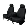 thumbnail image 1 of CalTrend Rear 40/60 Split Back & Solid Cushion Faux Leather Seat Covers for 2000-2005 Chevy Impala - CV295-01LX Black Insert and Trim, 1 of 3