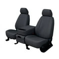 thumbnail image 1 of CalTrend Rear 40/60 Split Bench Faux Leather Seat Covers for 2022-2022 Nissan Frontier - NS291-09LX Dark Grey Insert and Trim, 1 of 3