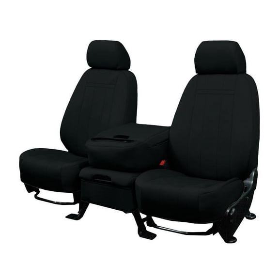 CalTrend Rear 40/60 Split Bench NeoSupreme Seat Covers for 2011-2023 Ram 1500 - DG301-01NA Black Insert and Trim