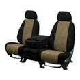 thumbnail image 1 of CalTrend Rear 40/60 Split Bench SuperSuede Seat Covers for 2002-2004 Honda CR-V - HD123-06SP Beige Insert with Black Trim, 1 of 3