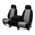 thumbnail image 1 of CalTrend Rear 40/60 Split Bench SuperSuede Seat Covers for 2003-2005 Ford Explorer - FD253-08SP Light Grey Insert with Black Trim, 1 of 3