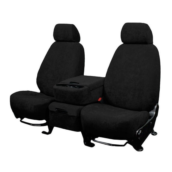 CalTrend Rear 50/50 Split Bench MicroSuede Seat Covers for 2011-2022 Dodge Durango - DG321-01SA Black Insert and Trim