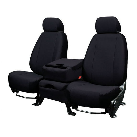 CalTrend Rear 50/50 Split Bench SportsTex Seat Covers for 2012-2019 Ford Flex - FD206-01GA Black Insert and Trim