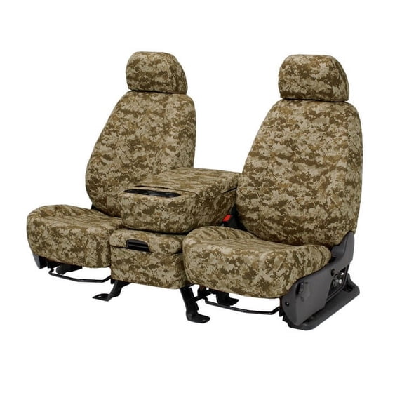 CalTrend Rear 60/40 Split Back & Solid Cushion Camo Seat Covers for 2010-2010 Chevy/GMC Equinox|Terrain - CV461-96KD Desert Insert and Trim