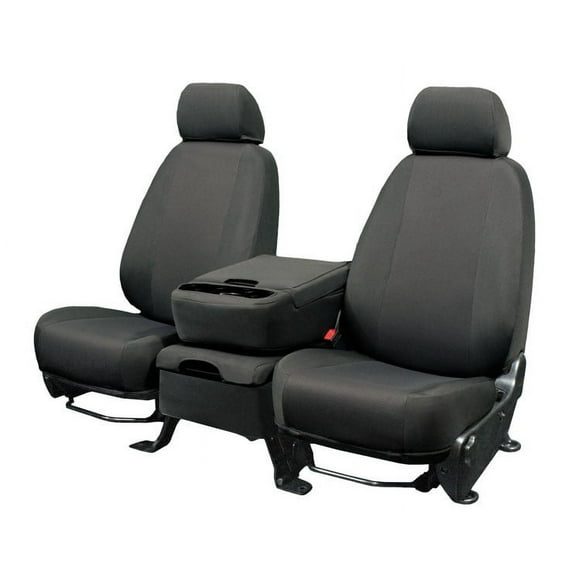 CalTrend Rear 60/40 Split Back & Solid Cushion EuroSport Seat Covers for 2004-2006 Chevy Aveo - CV369-08HH Light Grey Insert and Trim