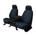 thumbnail image 1 of CalTrend Rear 60/40 Split Back & Solid Cushion Faux Leather Seat Covers for 2004-2011 Chevy/GMC Colorado|Canyon - CV363-04LB Blue Insert with Black Trim, 1 of 3