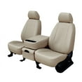 thumbnail image 1 of CalTrend Rear 60/40 Split Back & Solid Cushion Faux Leather Seat Covers for 2012-2016 Kia Rio - KA133-05LX Sandstone Insert and Trim, 1 of 3