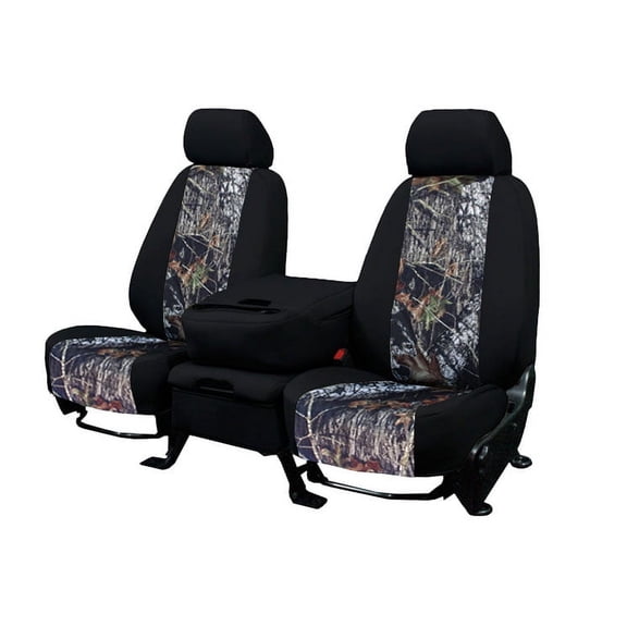 CalTrend Rear 60/40 Split Back & Solid Cushion Mossy Oak Seat Covers for 2000-2007 Ford Focus - FD309-78MB New Brake Up Insert with Black Trim