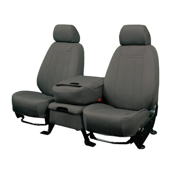 CalTrend Rear 60/40 Split Back & Solid Cushion NeoPrene Seat Covers for 2002-2007 Saturn Vue - ST327-03PA Charcoal Insert and Trim
