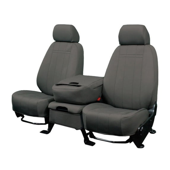 CalTrend Rear 60/40 Split Back & Solid Cushion NeoSupreme Seat Covers for 2000-2002 Saturn SL2 - ST364-03NA Charcoal Insert and Trim