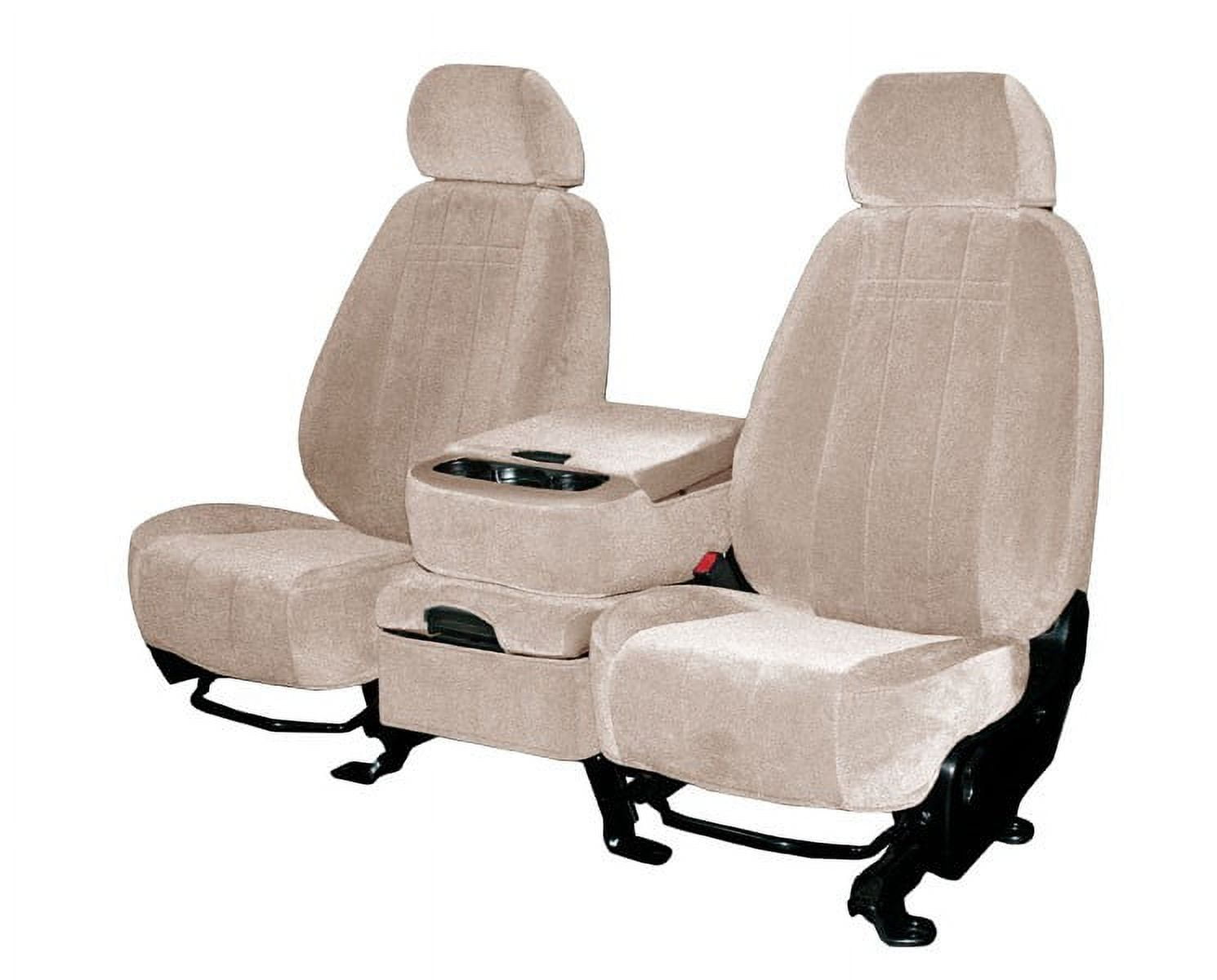 CalTrend Rear 60 40 Split Back Solid Cushion O.E. Velour Seat Covers for 2011 2012 Ford Fusion FD395 06RA Beige Classic Insert and Trim Walmart