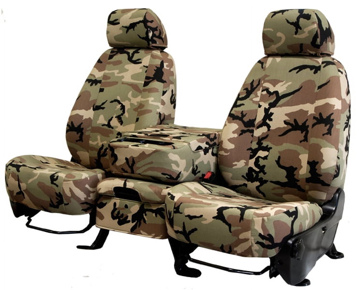 CalTrend Rear 60/40 Split Bench Camo Seat Covers for 2015-2018 Chevy Trax - CV567-92KR Retro Insert and Trim