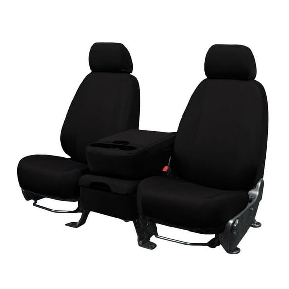 CalTrend Rear 60/40 Split Bench EuroSport Seat Covers for 2011-2017 Buick/Chevy/GMC Enclave|Traverse|Acadia - CV477-01HH Black Insert and Trim