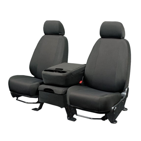CalTrend Rear 60/40 Split Bench EuroSport Seat Covers for 2021-2022 Toyota Tundra - TY585-08HH Light Grey Insert and Trim