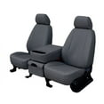 thumbnail image 1 of CalTrend Rear 60/40 Split Bench Faux Leather Seat Covers for 2013-2017 Buick/Chevy/GMC Enclave|Traverse|Acadia - CV563-03LX Charcoal Insert and Trim, 1 of 3